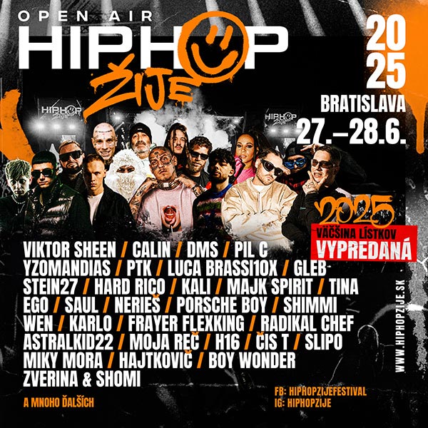 Hip Hop Žije 2025, Bratislava